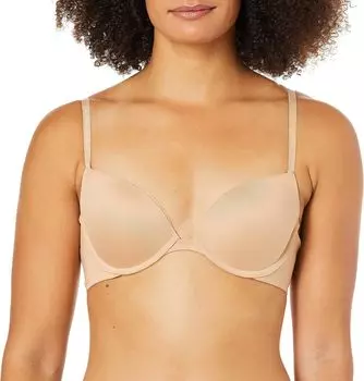 Женский бюстгальтер с глубоким вырезом Constant Push Up Calvin Klein, цвет Bare