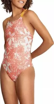 Женский цельный купальник с двойными бретелями Speedo с принтом