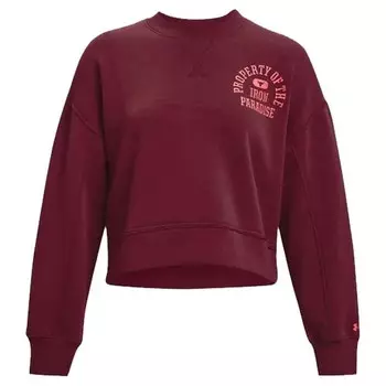 Женский флисовый пуловер Under Armour Project Rock Under Armour, бургундия
