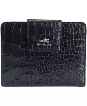 Женский кошелек Croco2 RFID Secure Clutch Mancini, черный