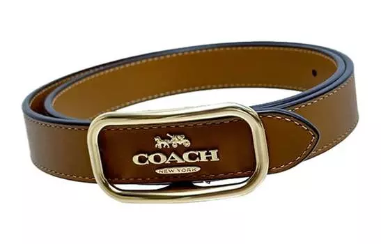 Женский кожаный ремень COACH, Brown