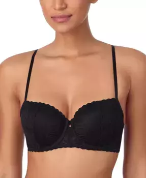 Женский кружевной балконетный бюстгальтер Deco DK7555 DKNY, черный