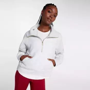 Женский мягкий пуловер CALIA на молнии 1/4 с аквалангом, цвет Light Grey Heather Plush