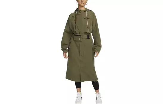 Женский плащ Nike, цвет Army Green