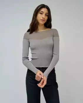 Женский прозрачный трикотаж Salsa Jeans, синий