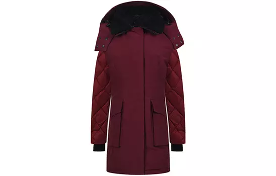 Женский пуховик Canada Goose, бордовый