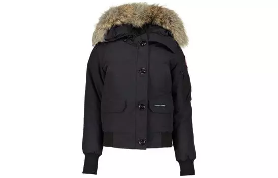Женский пуховик Canada Goose, темно-синий