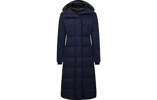 Женский пуховик Canada Goose, темно-синий