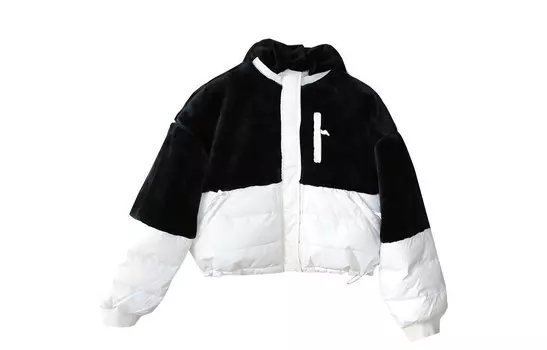 Женский пуховик Converse, цвет Black/White