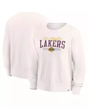 Женский пуловер кремового цвета с потертостями Los Angeles Lakers Close the Game Толстовка Fanatics, слоновая кость/кремовый