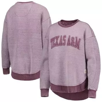Женский пуловер Pressbox Maroon Texas A&M Aggies Ponchoville