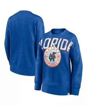 Женский пуловер с фирменным рисунком Royal Florida Gators Jump Distribution Fanatics, синий