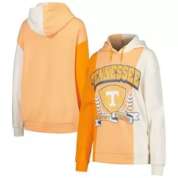 Женский пуловер с капюшоном Gameday Couture Tennessee Orange Tennessee Volunteers Hall of Fame с цветными блоками, цвет Ten Orange