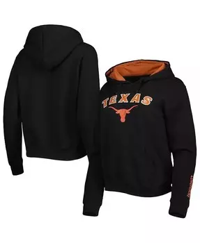 Женский пуловер с капюшоном Texas Longhorns Arch & Logo Colosseum, серый