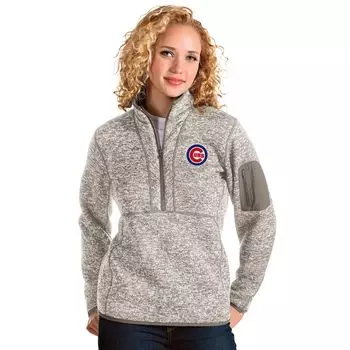 Женский пуловер с молнией 1/2 Chicago Cubs