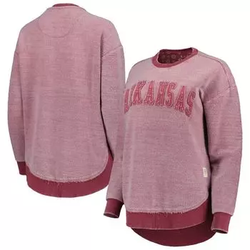 Женский пуловер с пончовиллой Pressbox Cardinal Arkansas Razorbacks
