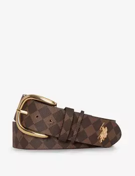 Женский ремень Signature U.S. Polo Assn. 40 мм, коричневый