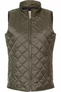 Женский стеганый жилет Vintage Diamond, защищающий от непогоды Weatherproof, цвет rosin