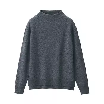 Женский свитер Muji из шерсти яка, черный