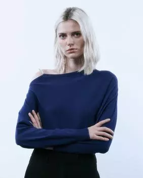 Женский свитер с вырезом Sfera, синий