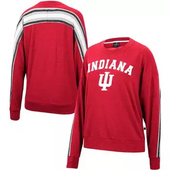 Женский свитшот оверсайз с капюшоном Colosseum Crimson Indiana Hoosiers Team Colosseum