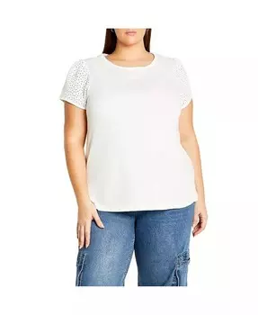 Женский топ Linny CITY CHIC, белый