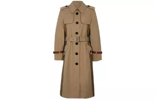 Женский тренч COACH, цвет Water khaki