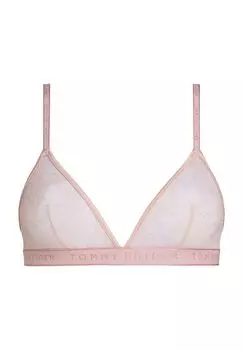 Женский треугольный бюстгальтер с кружевной отделкой TOMMY HILFIGER, цвет Tjq Pink