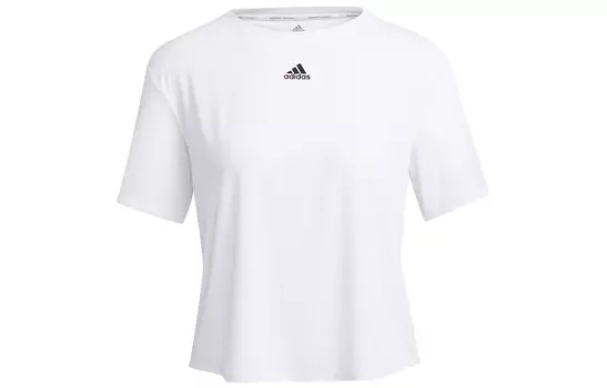 Женский укороченный топ adidas, Белый