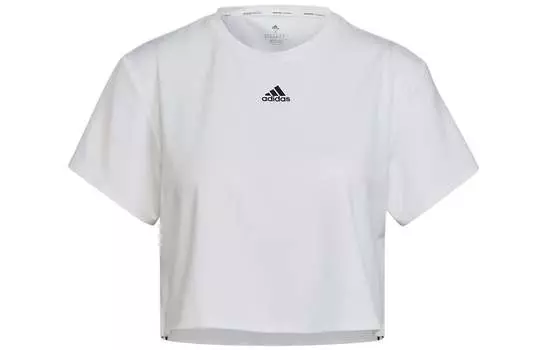 Женский укороченный топ adidas, Белый