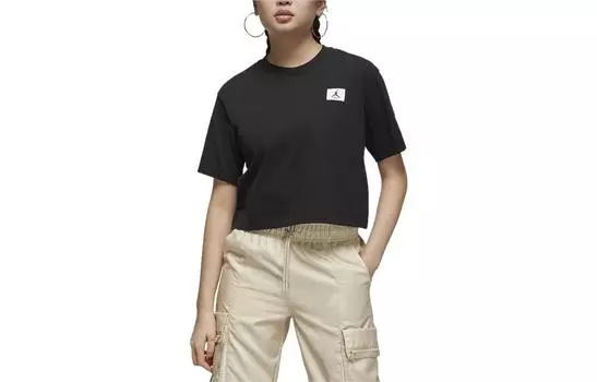 Женский укороченный топ Jordan, цвет Black