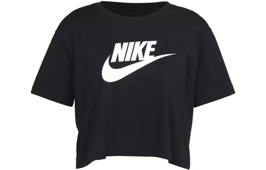 Женский укороченный топ Nike, Черный