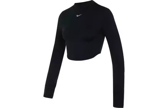 Женский укороченный топ Nike, Черный