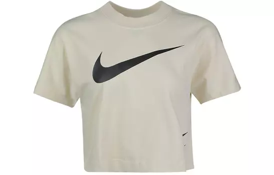 Женский укороченный топ Nike, цвет Beige