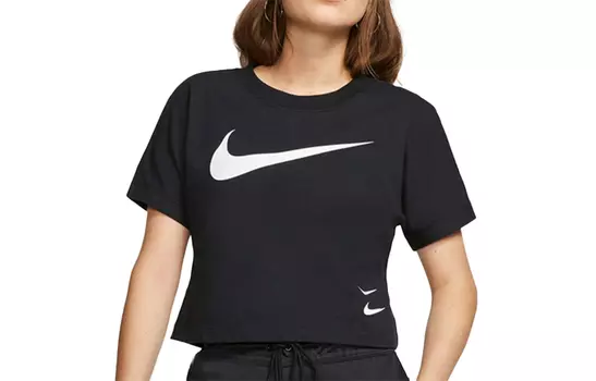 Женский укороченный топ Nike, цвет Black