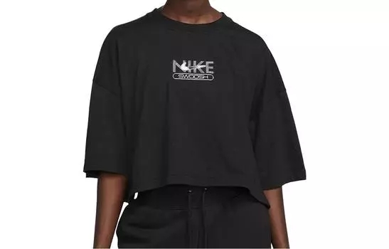 Женский укороченный топ Nike, цвет Black
