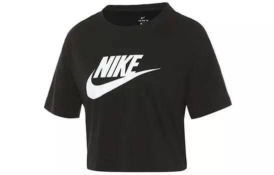Женский укороченный топ Nike, цвет Black