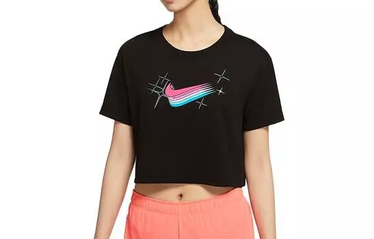 Женский укороченный топ Nike, цвет Black
