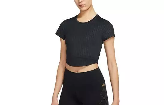 Женский укороченный топ Nike, цвет Black