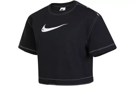 Женский укороченный топ Nike, цвет Black