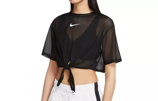 Женский укороченный топ Nike, цвет Black