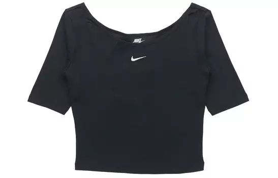 Женский укороченный топ Nike, цвет Black