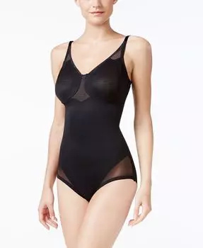 Женское боди с прозрачной отделкой Extra Firm с контролем живота 2783 Miraclesuit, черный