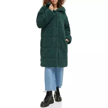 Женское длинное стеганое пальто из шерпы Levi's, цвет Darkest Spruce