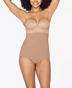 Женское легкое боди с открытой грудью и контролем живота Faja 012728M Leonisa, тан/бежевый
