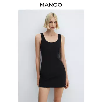 Женское платье Mango элегантное, черный