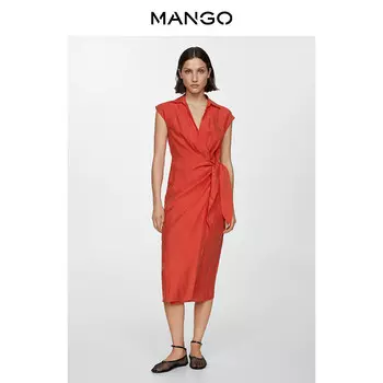 Женское платье Mango средней длины, черный