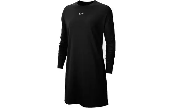 Женское платье с длинными рукавами Nike, цвет Black