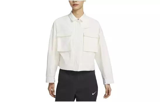 Женское укороченное пальто Nike, цвет White