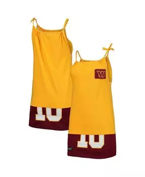Женское золотое платье-майка без рукавов Washington Commanders Refried Apparel, золотой